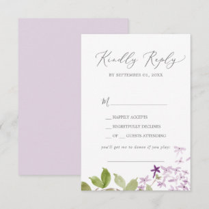 Rustic Lilac Sång Request OSA kort