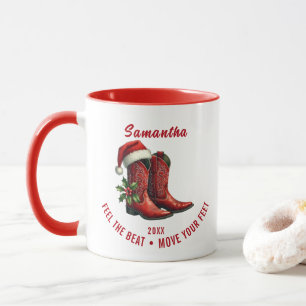 Rustic Line Dance CowboyBoots Mugg
