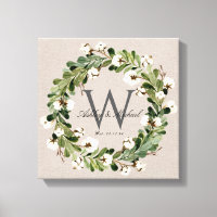 Rustic Linen Wandemonogram Bröllop Keepske