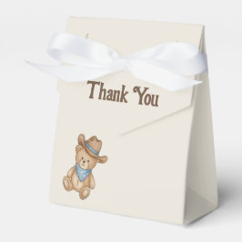 Rustic Little Cowboy Baby Shower Favor Box Presentaskar