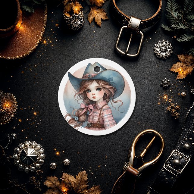 Rustic Little Cowgirl Baby Shower Gåvor Etiketter (Rustic Little Cowgirl Baby Shower Favor Tags)