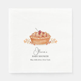 Rustic Little Cutie Paj Cherry Fall Baby Shower Pappersservett