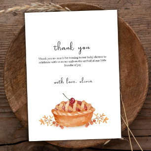 Rustic Little Cutie Paj Cherry Fall Baby Shower Tack Kort