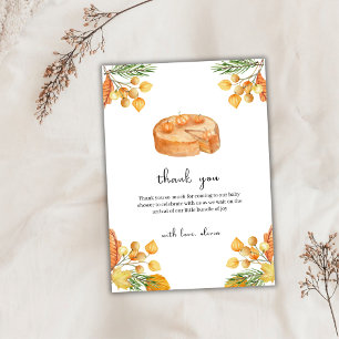 Rustic Little Cutie Pumpkin Paj Fall Baby Shower Tack Kort