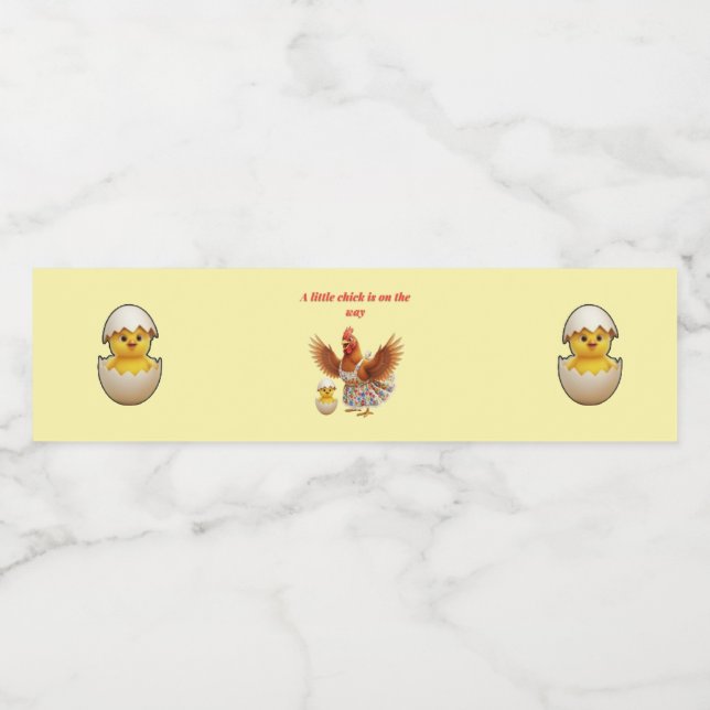 Rustic Little Star Baby shower Vattenflaskor Etikett (Singel etikett)