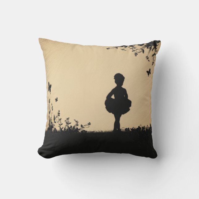 Rustic Littlest Ballerina Kudde (Framsida)