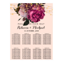 Rustic ljus Burgundy blommigt