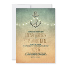Rustic ljus nautiskt ankare bröllop