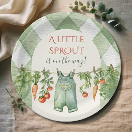 Rustic Locally Grown Neutral Sprout Baby Shower