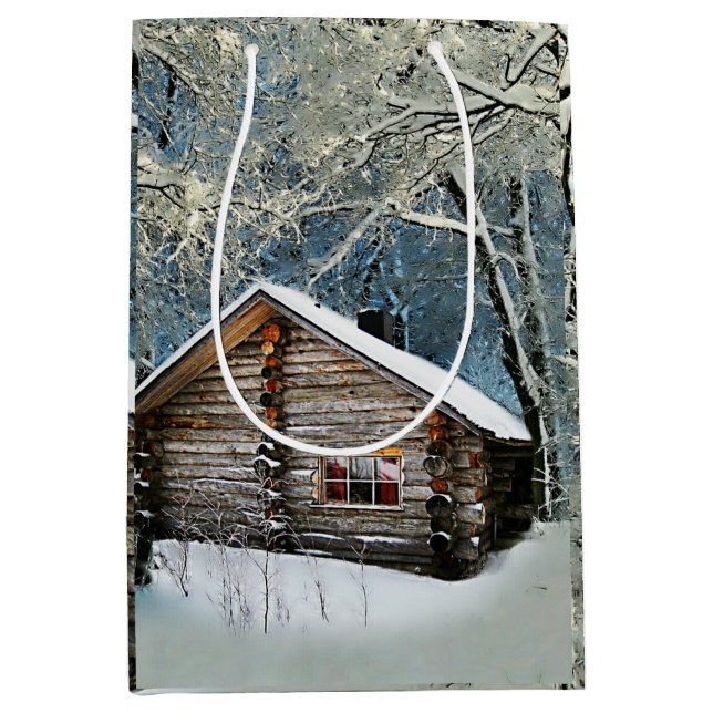 Rustic Log Cabin Winter Magic (Framsidan)