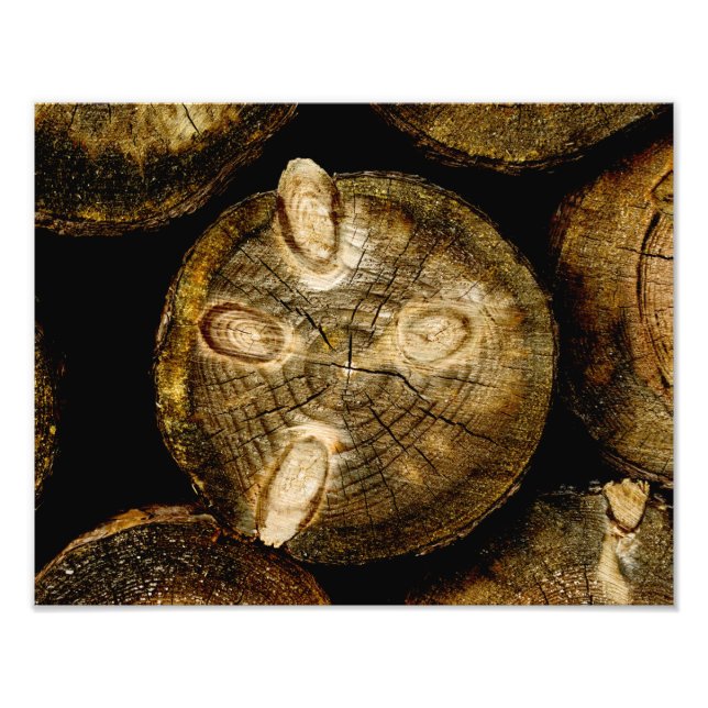 Rustic Log Roll Fototryck (Framsidan)