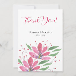 Rustic Lotus Flowers Watercolor Art Tack Kort