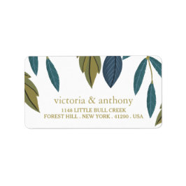 Rustic Löv Blommigt Bröllop Adressetikett