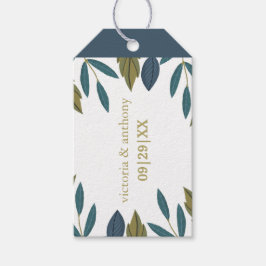 Rustic Löv Blommigt Bröllop Presentetikett