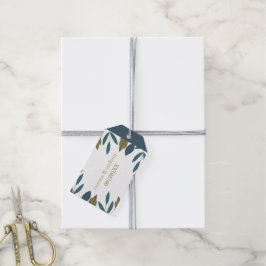 Rustic Löv Blommigt Bröllop Presentetikett