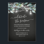 Rustic Löv Chalkboard jul Party Inbjudningar<br><div class="desc">Mer Söt Rustic-julinbjudan i Little Bayleigh Store!</div>