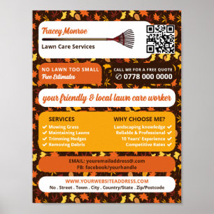 Rustic Löv Design, Gräsmatta Care Services Poster