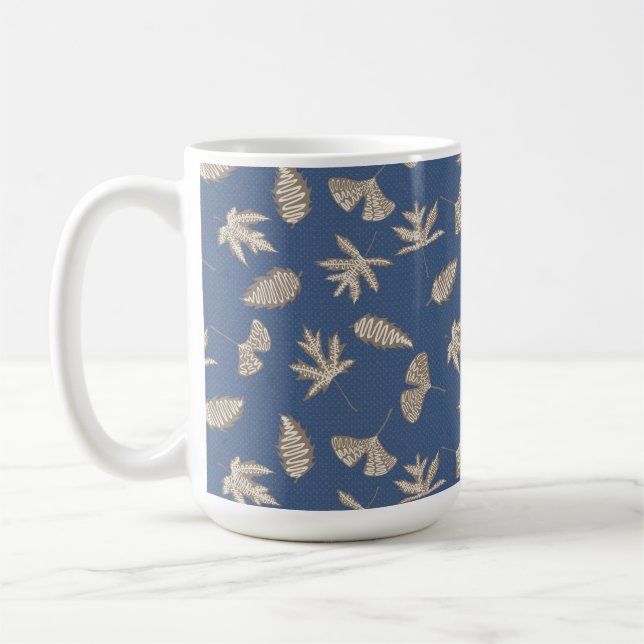 Rustic Löv Silhouettes, Denim Blue, Khaki, Cream Kaffemugg (Vänster)