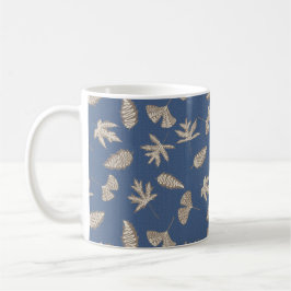 Rustic Löv Silhouettes Denim Blue, Khaki, Cream Kaffemugg