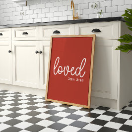 Rustic Love Faith Citat minimalist Poster