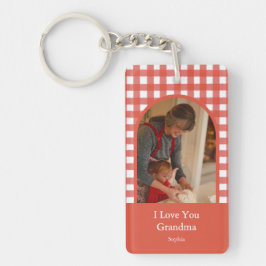 Rustic Love You Mormor Rutig Fototavla