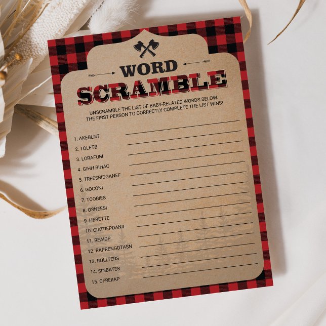 Rustic Lumberjack Buffalo Play Game Ord-skandal (Skapare uppladdad)