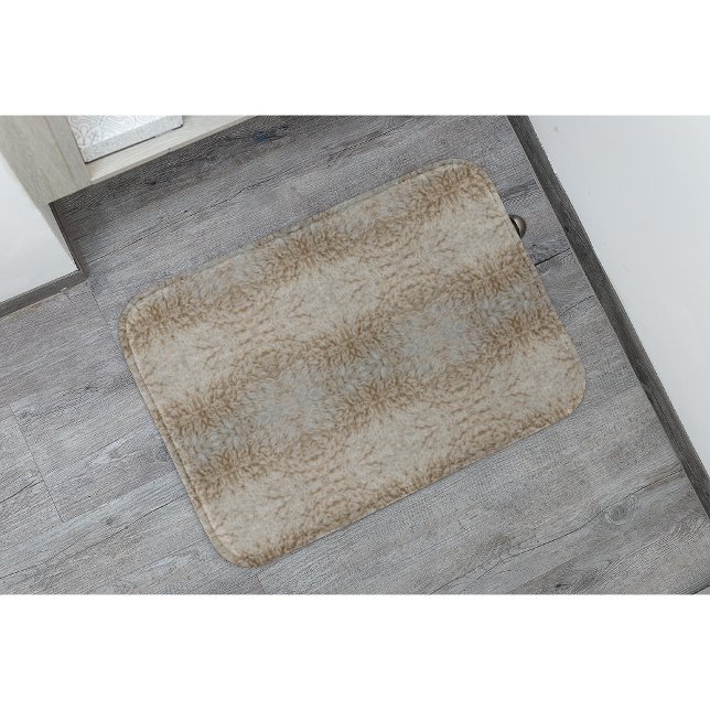 Rustic Luxe | Psykedelisk Fårullstextur Badrumsmatta (Skapare uppladdad)