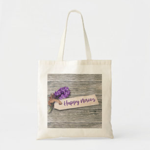 Rustic Lycklig Noroz Hyacinth - Budget Tote Tygkasse