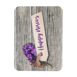 Rustic Lycklig Noroz Hyacinth - Flexibel Magnet