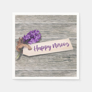 Rustic Lycklig Noroz Hyacinth - Pappersservett