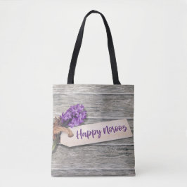 Rustic Lycklig Noroz Hyacinth - Tote Bag Tygkasse
