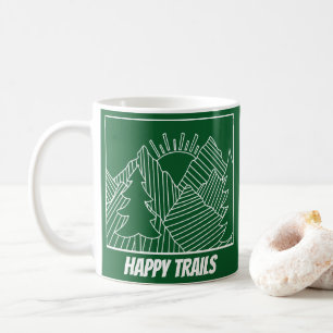 Rustic Lycklig Trails Mountains Kaffemugg