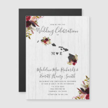 Rustic Magnetic Wedding-inbjudan från delstaten Ha