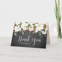 Rustic Magnolia Cotton Garland Chalkboard Bröllop
