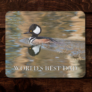 Rustic Male Anka World's Best Pappa Anpassningsbar Musmatta
