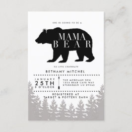 Rustic Mamma Bear | Babyskor Inbjudan
