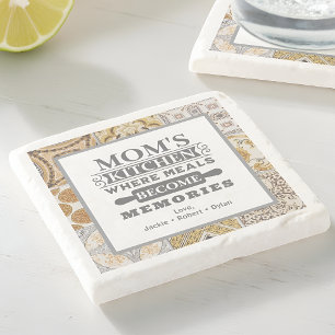 Rustic Mamma Måltider blir ett PM Kitchen Stenunderlägg