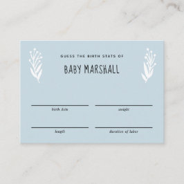 Rustic Mamma till Bee Baby Shower Guessing Game Tilläggskort