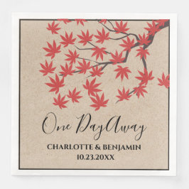 Rustic Maple Träd - höstrepetition Pappersservett