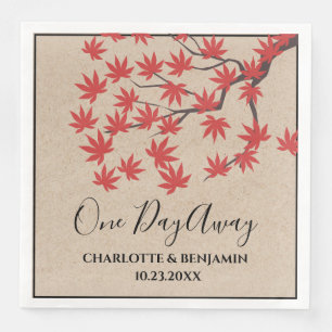 Rustic Maple Träd - höstrepetition Pappersservett