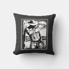 Rustic Masculine Sexy Western Cowboy Ranch Hand Kudde