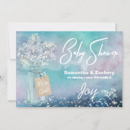 *~* Rustic Mason Burk Baby's Band Baby Shower Inbjudningar