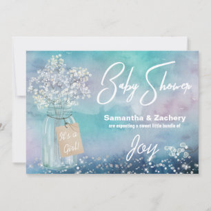 *~* Rustic Mason Burk Baby's Band Baby Shower Inbjudningar