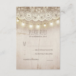 Rustic Mason Burk Bröllop OSA Cards Kort