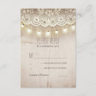 Rustic Mason Burk Bröllop OSA Cards Kort