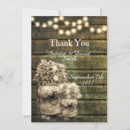 Rustic Mason Burk Bröllop Tack