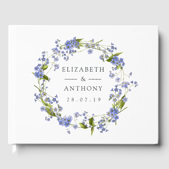 Rustic Mason Burk glömmer mig inte Bröllop Gästböcker (Framsida)