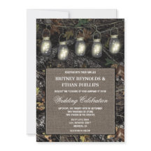 Rustic Mason Burk jakttävlingar på Camo-bröllop