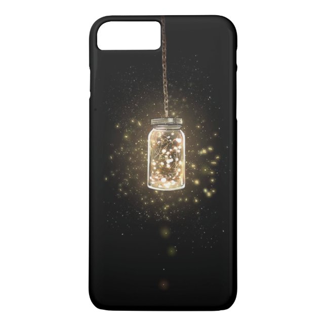 Rustic Mason Burk String Ljus Case-Mate iPhone Skal (Baksida)