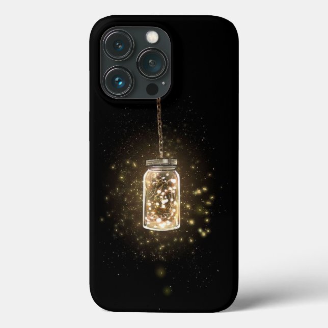 Rustic Mason Burk String Ljus Fodral-Mate iPhone (Baksida)